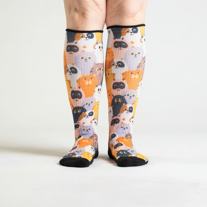 Cat compression socks