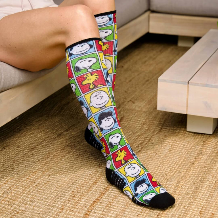 Peanuts characters compression socks