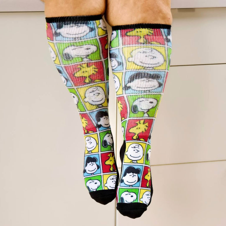 Peanuts crew socks knee-high