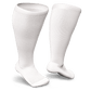 Knee-high white socks for diabetes